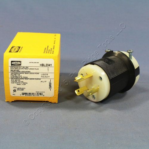 Hubbell bryant l8-20 locking plug twist lock nema l8-20r 20a 480v hbl2341 boxed for sale