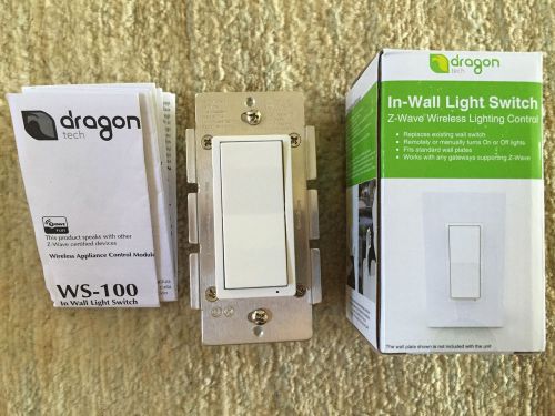 NEW!! Dragon Tech WS-100 - Z-Wave Plus Switch Zwave