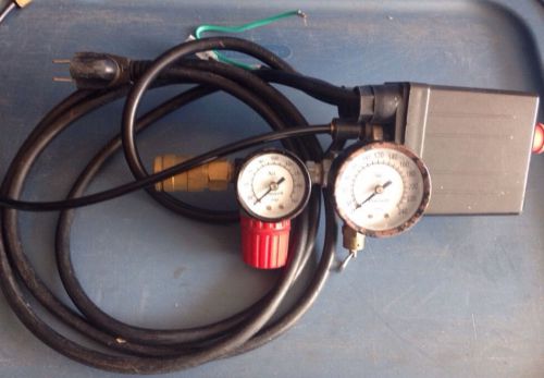 Air compressor gauges and parts . regulator , switch for sale