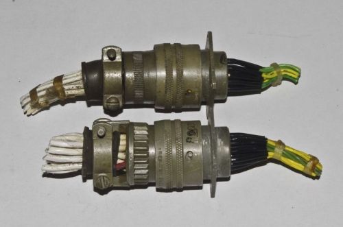 TWO mating pair Mil Spec 19-Pin Connectors