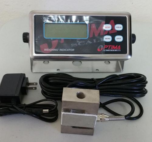 Compression scale 5000x0.5 lb s type load cell/ digital indicator,20&#039; cable,new for sale