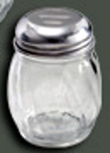 1 Glass Cheese Shaker w/ Slotted Top Lid 6 OZ 6oz NEW