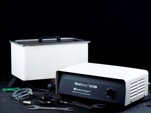 Henry Schein Maxi Sweep R Dental Ultrasonic Cleaner w/ S3100 Power Generator