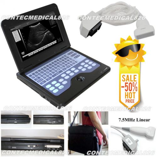 CMS600P2 Portable Ultrasound Scanner Diagnostic system LINEAR probe+Carrying BAG