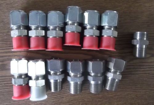 13 Parker and Off Brand 5/8 Male Connectors Model 1010-1-10 / 10-10 FBZ