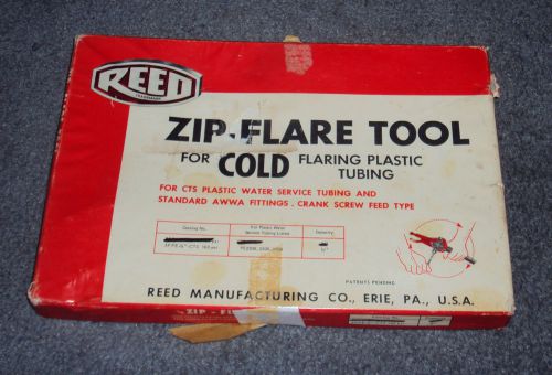 REED ZIP FLARE TOOL FOR COLD FLARING PLASTIC TUBING - NEW