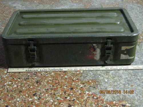 MILITARY MEDICAL CHEST TRANSPORT CASE STORAGE ALUMINUM BUGOUT BOX SURVIVAL