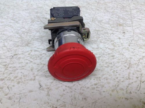 Telemecanique zbe-102 red push twist emergency stop button assembly zbe102 for sale