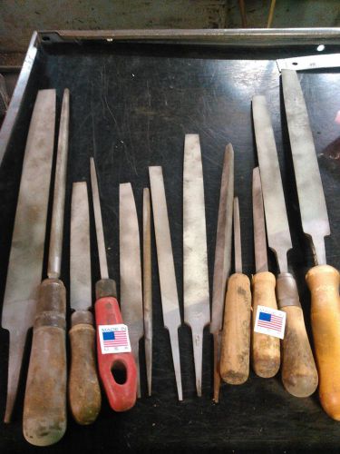 LOT OF 13 ASSORTED FILES MOSTLY NICHOLSON USA MACHINIST TOOLMAKER ITEM #157