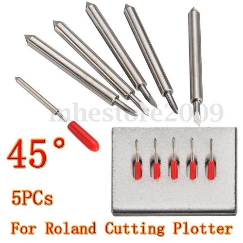 5Pcs 45° HQ Blades for Roland GCC LiYu Vinyl Cutter Cutting Plotter