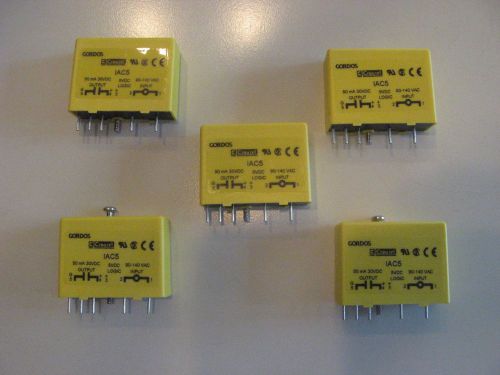 NEW Five (5) Gordos IAC5 Yellow Input Modules, 5 Volt Logic, UR CE