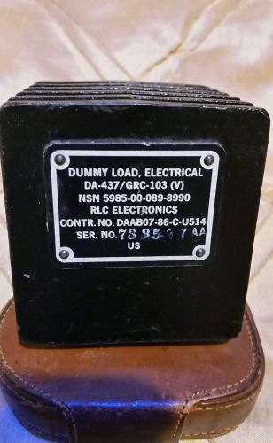 RLC ELECTRONICS  DA-437 / GRC-103(V) Electrical Dummy Load