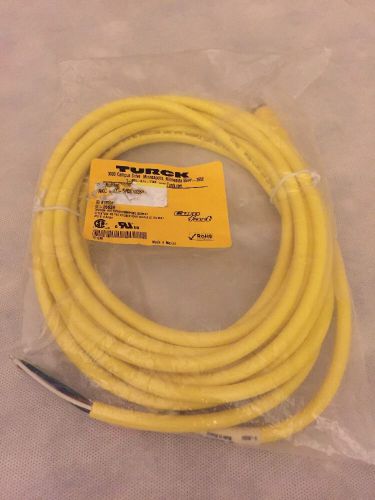 TURCK RKC 4.5T 5/CS10288 EURO FAST SINGLE END CABLE U-26024 250V 4A NEW!