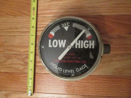 Low High Qualigage Liquid Level Gage General Electric Co guage steampunk