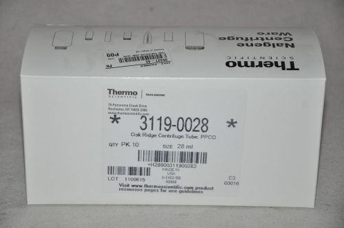Thermo scientific nalgene oak ridge centrifuge tubes 28 ml 10 tubes 3119-0028 for sale
