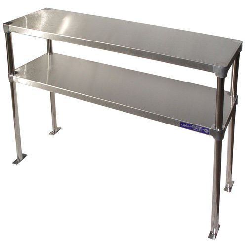 Stainless Steel Adjustable Double Over-Shelf 12&#034; Wide Size 36&#034;