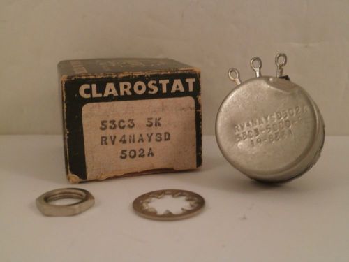 CLAROSTAT POTENTIOMETER 53C3-5000-S