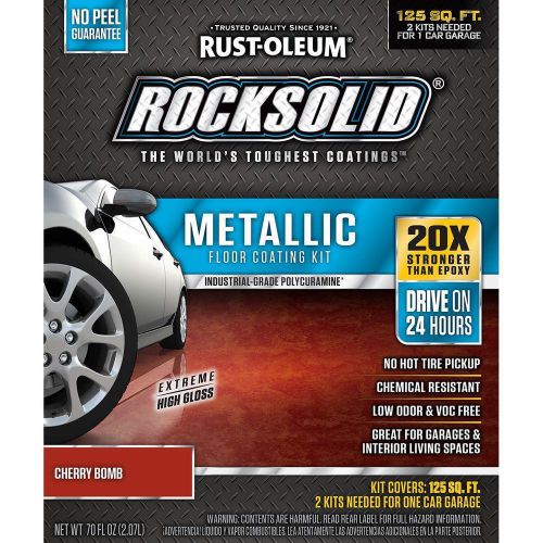 Rust-Oleum Metallic Cherry Bomb 1 Car Garage Floor Kit