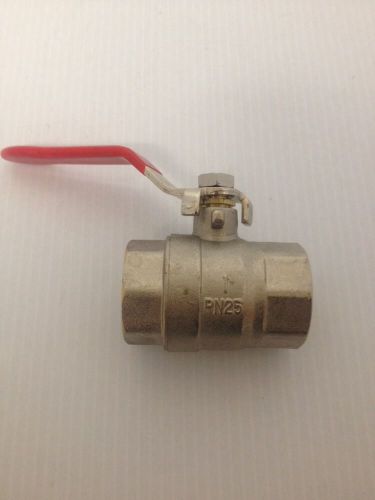 1&#034; inch brass ball valve new full bore 200 psi npt threads for sale