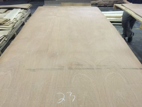 Wood Veneer Pommele Sapele 48x86 1 Piece 20Mil Backed &#034;EXOTIC&#034;1036-8 23-25