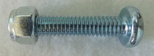 5/16-18 x 1-1/2&#034; fully threaded large pan head screws, lot of 100 w/lock nuts for sale