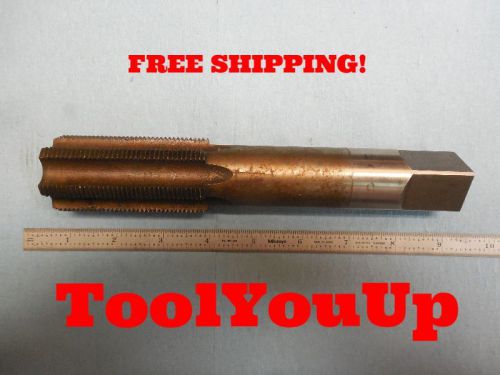 1 - 1/2&#034; - 12 VERMONT LONG 6 FLUTE BOTTOMING TAP MACHINIST SHOP TOOLING TOOL