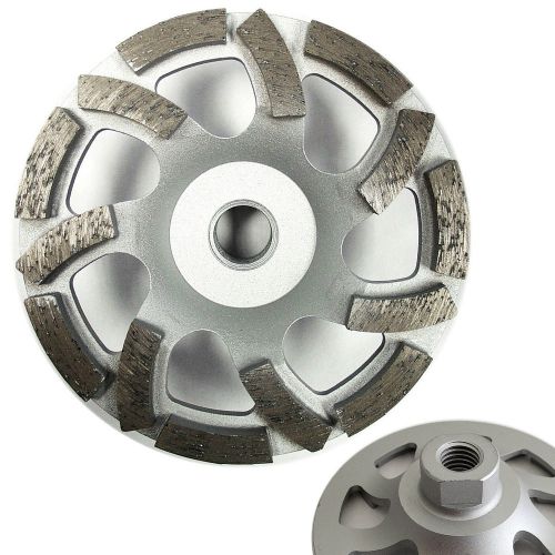 4” premium turbo fan cup wheel for concrete 5/8&#034;-11 threads 30/40 grit for sale