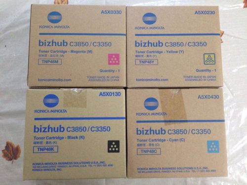 Konica Minolta TNP48K TNP48M TNP48C TNP48Y bizhub C3850/C3350