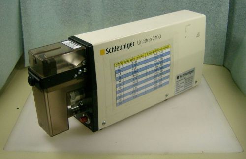 Schleuniger UniStrip 2100 (US-2100) Electric Mechanical Precision Wire Stripper