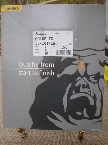 Mirka  goldflex 150 grit 50 sheet 9 x 11  sandpaper sealed box for sale