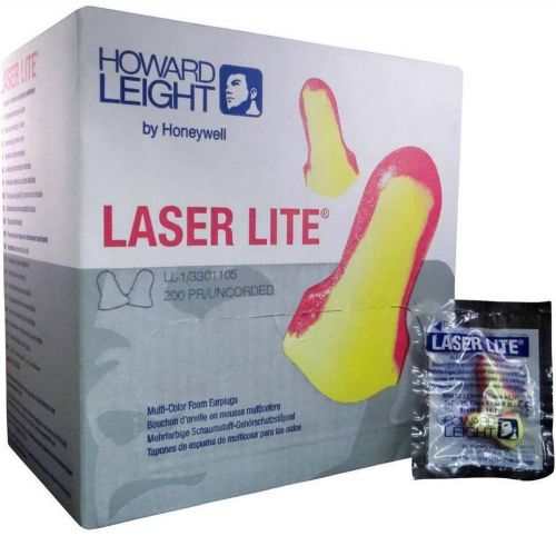 400 Pairs Howard Leight LASER LITE Ear Plugs Cordless