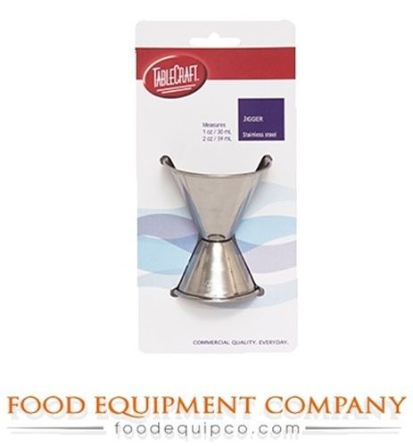 Tablecraft H1206 Cash &amp; Carry Jigger 1 oz. x 2 oz. stainless steel - Case of 6