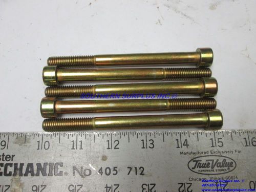 (5) genuine agco 1110725-7 m10x120 bolt hex alan grade 8.8 37mm thread length for sale