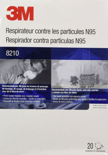 3M 8210 N95 Respirator, 20-Pack