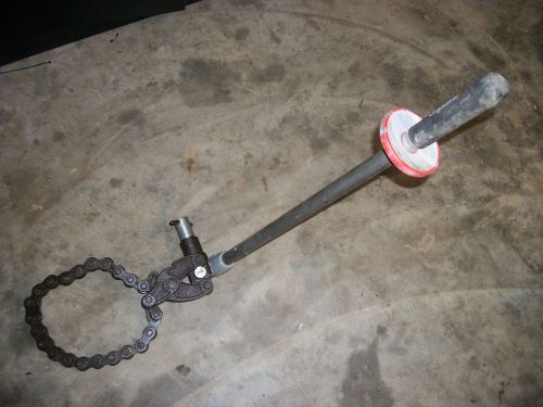 Ridgid no. 246 chain cast iron soil pipe cutter w/ 28 inch chain for sale