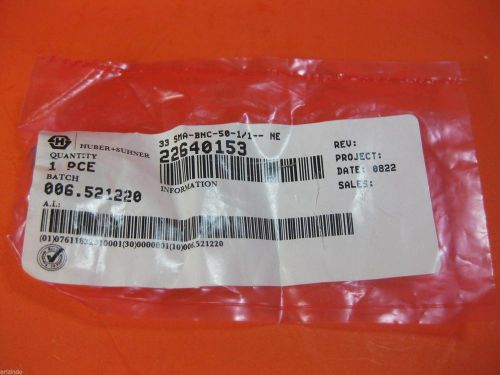 HUBER SUHNER 22640153 33_SMA-BNC-50-1 / 1-- NE (New)