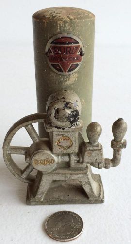 Ca. 1925 miniature duro ci &amp; wooden salesman sample vertitank water pump system for sale
