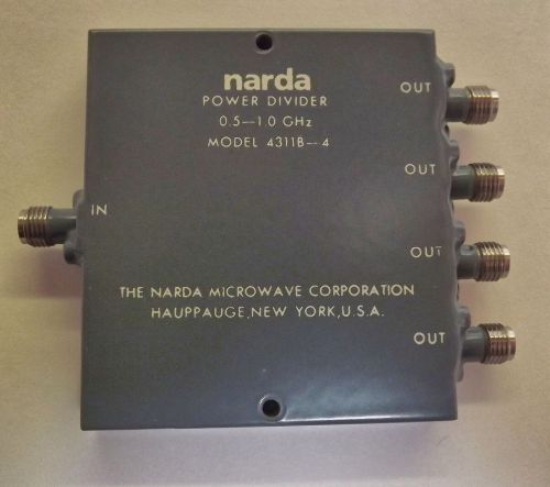 Narda 4311B-4 4-Way 0.5-1.0 GHz Power Divider