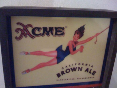 Acme Brown Ale Bar Beer Store Man Cave Advertising Lighted SIgn