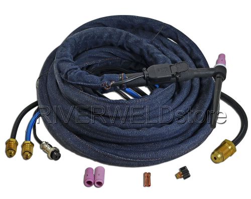 Wp-20f-25 flexible tig welding torch 200amp water cooled for sale
