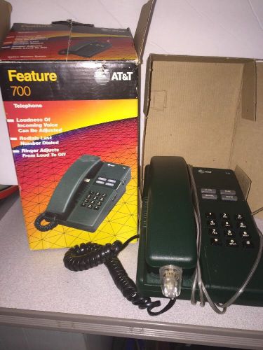 AT&amp;T 700 Digital Dial Touch Tone Green Office Desk or Wall Mount Landline Phone