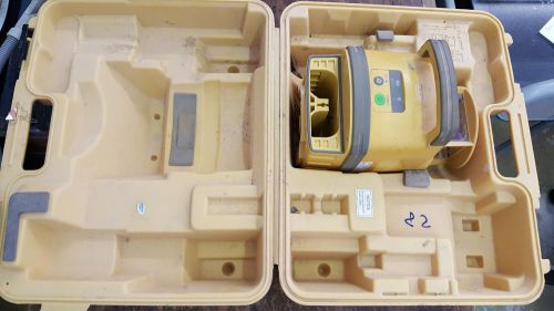 USED TOPCON RL-HB ROTATING LASER LEVEL W / CARRY CASE PARTS NOT WORKING