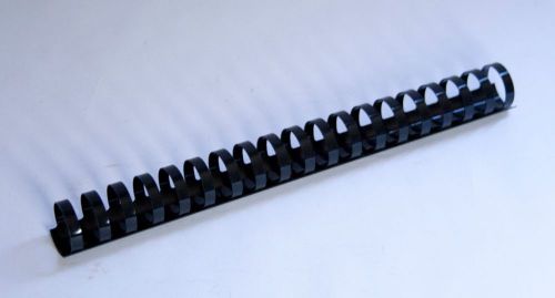 GBC CombBind 1&#034;/25mm Black Binding Spines (200 Sheet Capacity) 89 Total