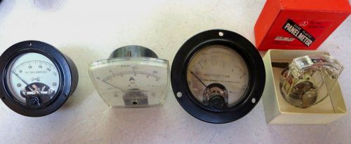 Lot vintage round dial ac panel meter test simplex kyoritsu japan steampunk amp for sale