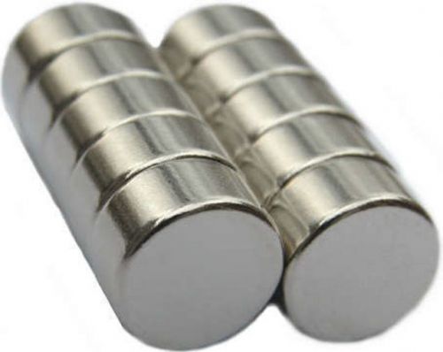 10 Neodymium Magnets 1/2 x 1/4 inch Disc N48 Rare Earth