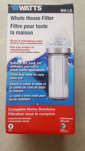 Watts wh-ld premier whole house filter system for sale