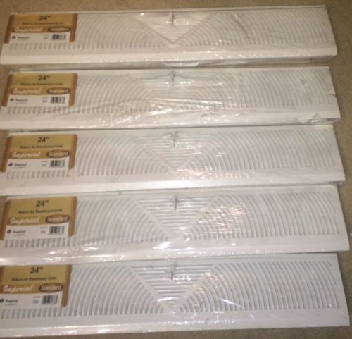Register Baseboard 24in Wht,No RG3056-A,  IMPERIAL MFG GROUP