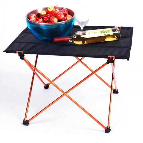 Outdoor Lightweight Seat Folding Desk Aluminum Alloy Table For Fishing Picnic