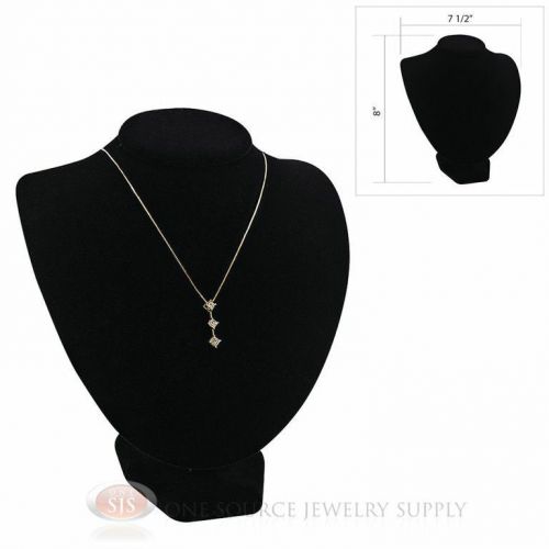 8&#034; Pendant Necklace Black Velvet Neck Form Jewelry Presentation Display Stand