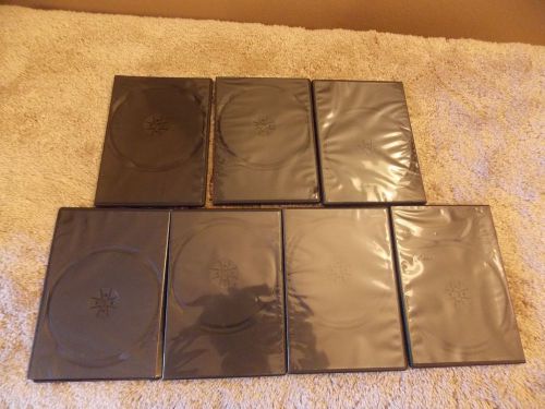 7 SLIM DOUBLE BLACK DVD CASES